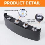 ĐÈN TƯỜNG HIỆN ĐAI HẮT 2 ĐẦU 10 TIA VNT-625-19 - Ảnh 9