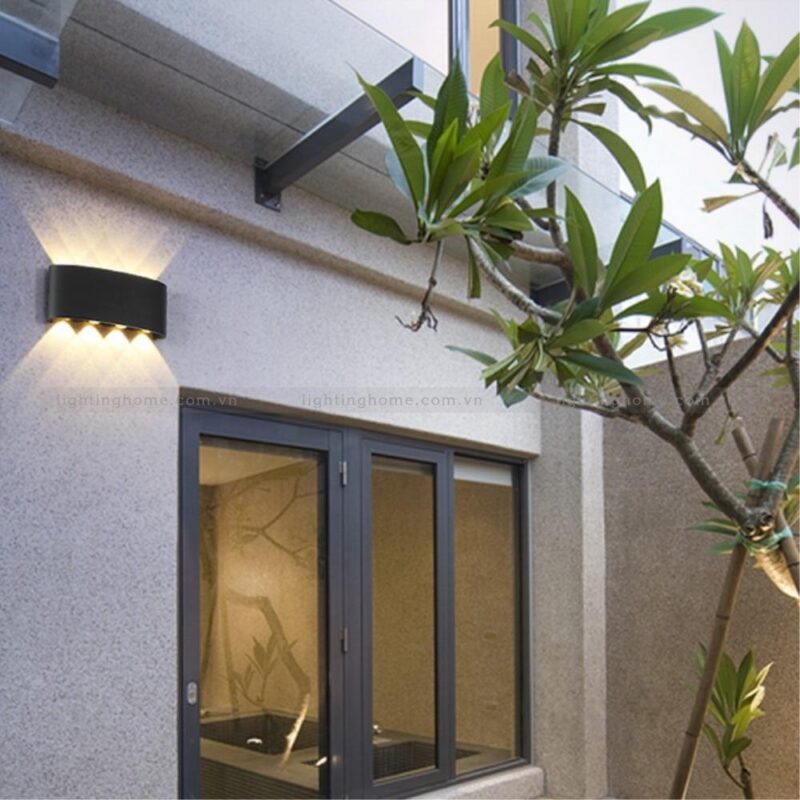 Phú Thịnh Hưng ĐÈN TƯỜNG HIỆN ĐAI HẮT 2 ĐẦU 8 TIA VNT-624-19 ĐEN