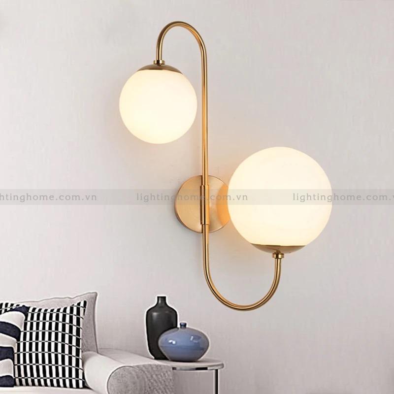 Phú Thịnh Hưng ĐÈN TƯỜNG 2 BÓNG TRÒN UỐN LƯỢN GT-3025-23