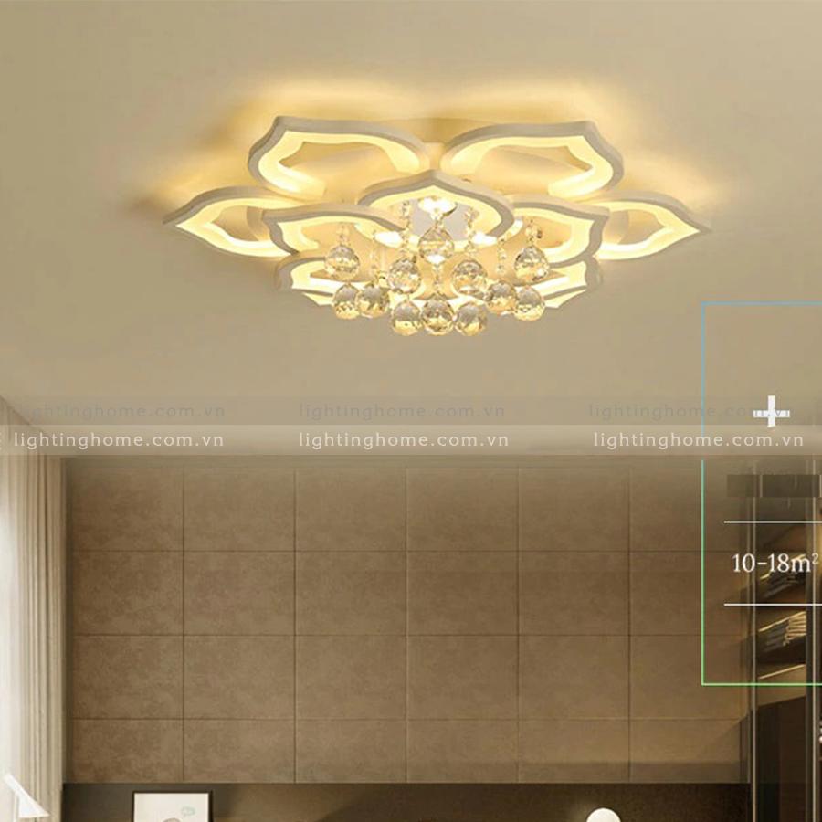 Đèn Mâm Ốp Trần Led MO-9002 Đèn Mâm Ốp Trần Led MO-9002/ 20 Cánh - Ảnh 1