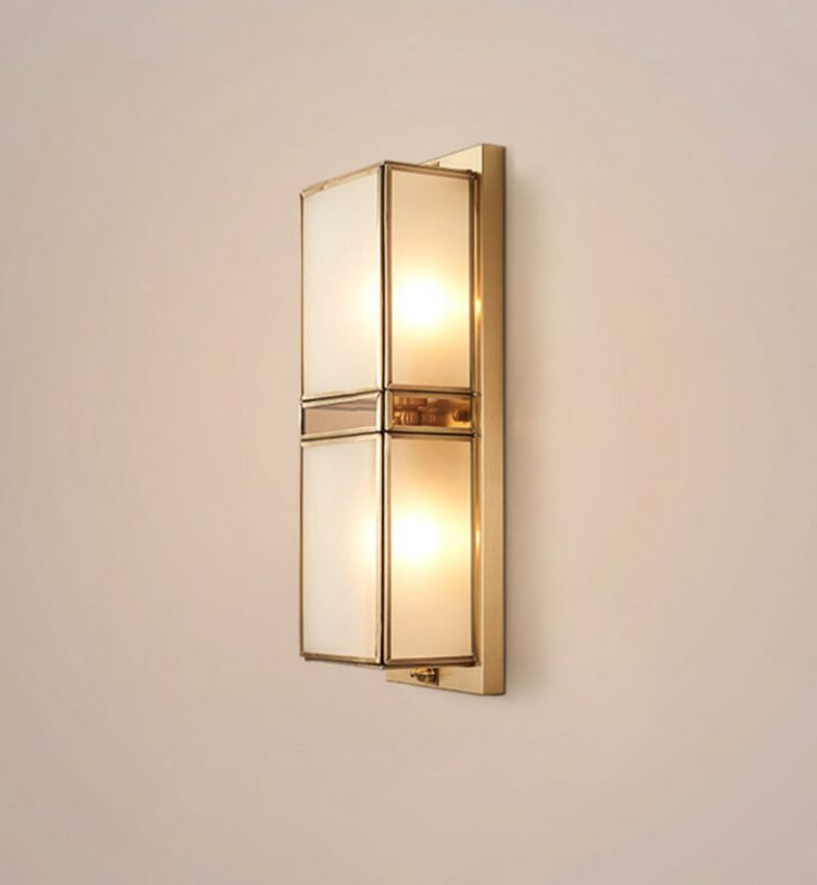 ĐÈN TƯỜNG ĐỒNG CỔ ĐIỂN HÌNH CHỮ NHẬT VD-686B-18