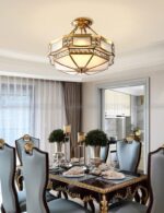 Đèn Ốp Trần Đồng Cổ Điển Đính Pha Lê Luxury OD-697A-18 - Ảnh 9