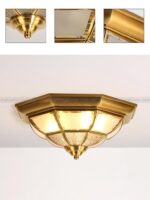 Đèn Ốp Trần Đồng Cổ Điển OD-689 - Ảnh 8