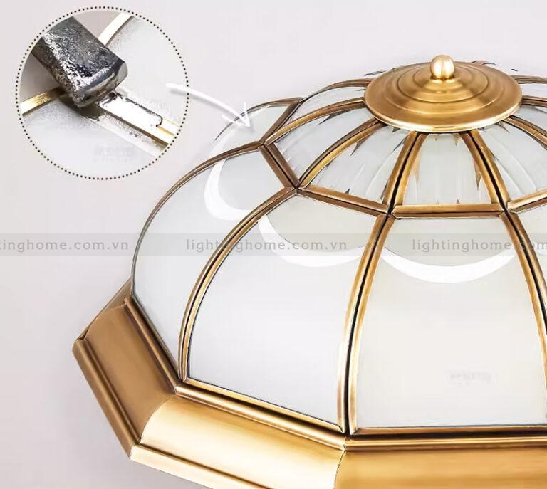 đèn mâm ốp trần đồng OD-729-23 Đèn Ốp Trần Đồng Cổ Điển Tân Cổ Điển OD-729-23 - Ảnh 1