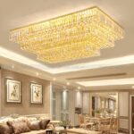 Đèn Mâm Ốp Trần Pha Lê Chữ Nhật MO-1148-21