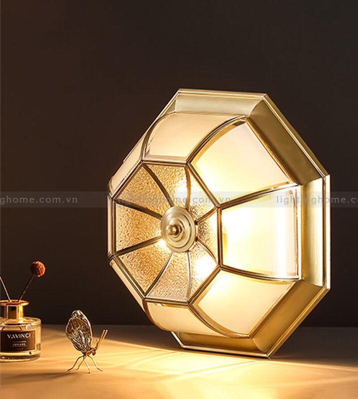 đèn ốp trần đồng OD-68 Đèn Ốp Trần Xi Mạ Đồng OD-688 - Ảnh 1