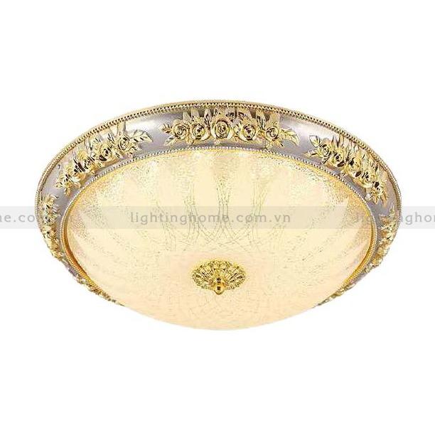 đèn ốp trần đồng OD-713-22 Đèn Ốp Trần Đồng Cổ Điển Màu Vàng 24K OD-713-22 - Ảnh 1