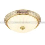 Đèn Ốp Trần Đồng Cổ Điển Màu Vàng 24K OD-723-22