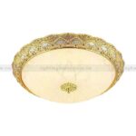 Đèn Ốp Trần Đồng Cổ Điển Màu Vàng 24K OD-725-22