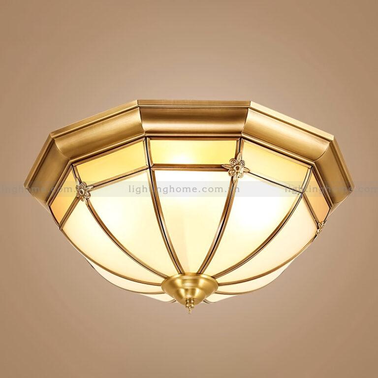 đèn ốp trần đồng OD-732-23 Đèn Ốp Trần Đồng Cổ Điển Tân Cổ Điển OD-732-23 - Ảnh 1