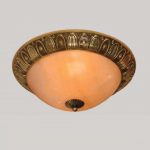 Đèn Ốp Trần Đồng Chao Đá Cổ Điển OD-702