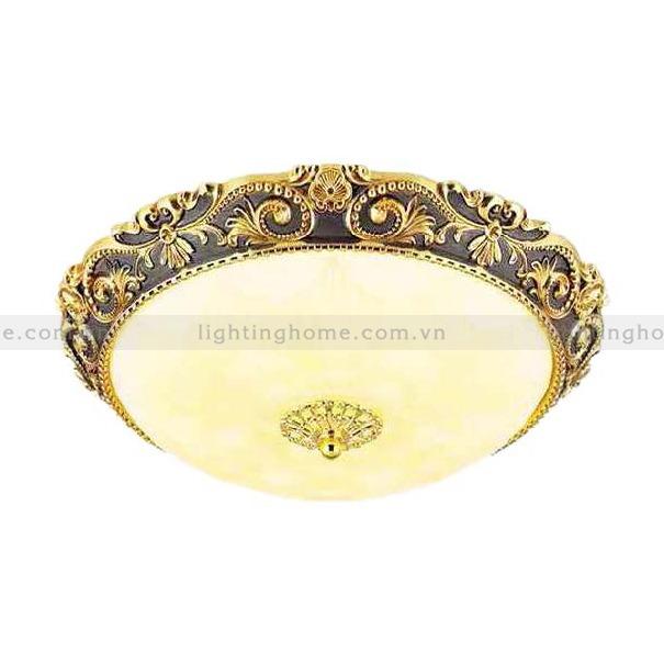 đèn ốp trần đồng cổ điển châu âu OD-718-22 Đèn Ốp Trần Đồng Cổ Điển Châu Âu Màu Đen Nâu OD-718-22 - Ảnh 1