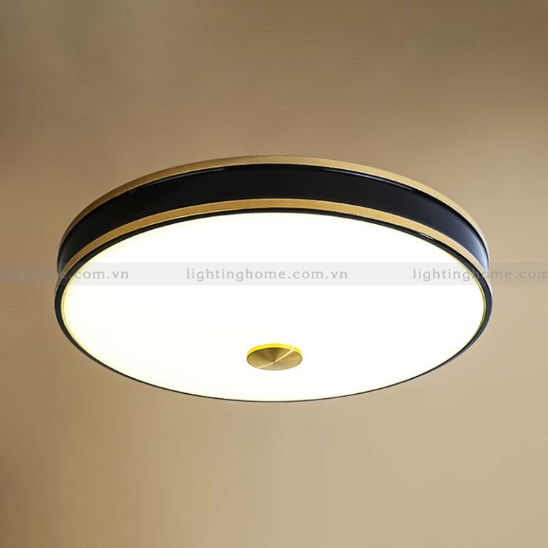 đèn ốp trần đồng hiện đại OD-727-23 Đèn Ốp Trần Đồng Tối Giản Viền Đen OD-727-23 - Ảnh 1