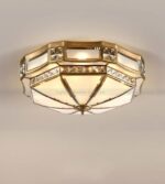 Đèn Ốp Trần Đồng Cổ Điển Đính Pha Lê Luxury OD-697A-18 - Ảnh 3