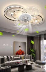 Đèn Quạt Ốp Trần Trang Trí Hiện Đại MO-9081 - Ảnh 2