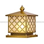 Đèn Trụ Cổng Đồng Họa Tiết Caro TD-23 - Ảnh 2