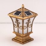 Đèn Trụ Cổng Cổ Điển Năng Lượng Mặt Trời TD-17-20 Màu Đồng - Ảnh 5