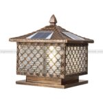 Đèn Trụ Cổng Năng Lượng Mặt Trời Chất Liệu Đồng TD-56 - Ảnh 7
