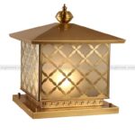 Đèn Trụ Cổng Đồng Họa Tiết Caro TD-23 - Ảnh 3