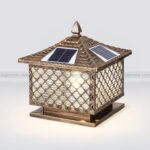 Đèn Trụ Cổng Năng Lượng Mặt Trời Chất Liệu Đồng TD-57