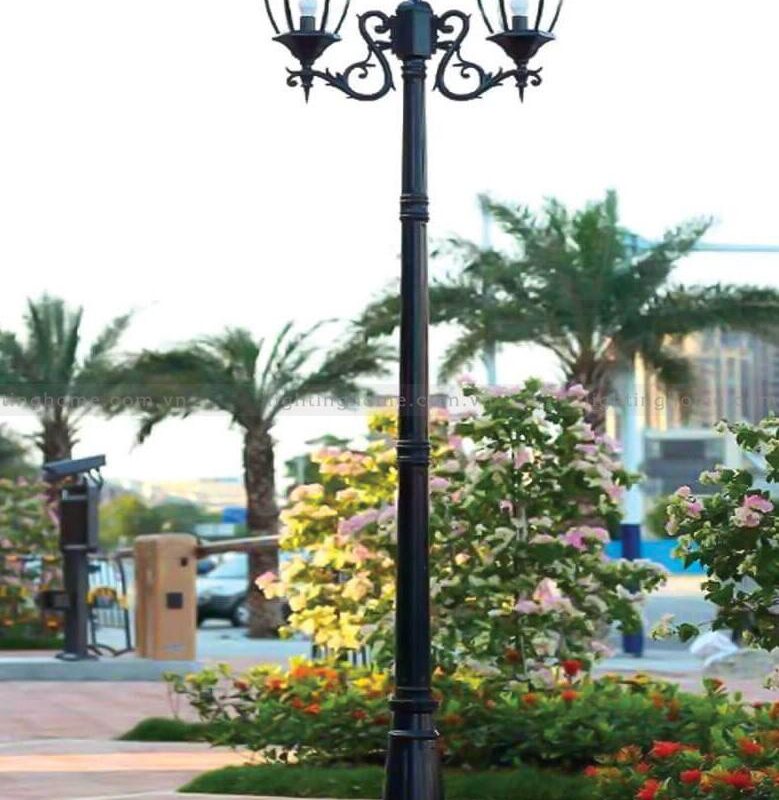 LightingHome Đèn Trụ Sân Vườn Đèn Đôi Năng Lượng Mặt Trời TD-65