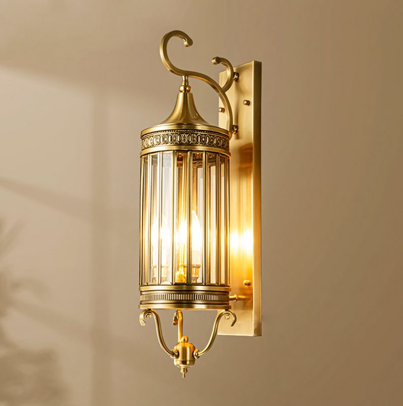 ĐÈN TƯỜNG ĐỒNG CỔ ĐIỂN 3 BÓNG VD-681A-18