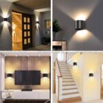 ĐÈN TƯỜNG NGOẠI THẤT BÁN NGUYỆT 2 TIA VNT-618-19 ĐEN - Ảnh 2