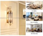ĐÈN TƯỜNG ĐỒNG CỔ ĐIỂN 3 BÓNG VD-681A-18 - Ảnh 3