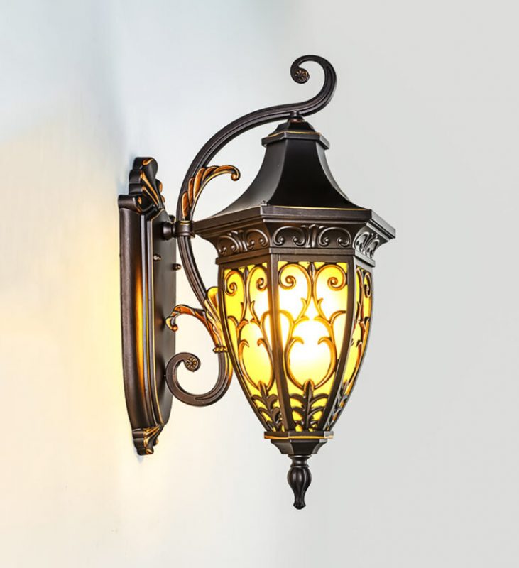 ĐÈN TƯỜNG CỔ ĐIỂN MÀU ĐEN TD-73