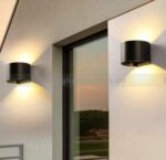 ĐÈN TƯỜNG NGOẠI THẤT BÁN NGUYỆT 2 TIA VNT-618-19 ĐEN - Ảnh 4