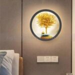 ĐÈN TƯỜNG TRANH CÂY TIỀN VÀNG TÀI LỘC GT-3039