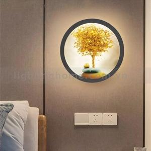 Phú Thịnh Hưng ĐÈN TƯỜNG TRANH CÂY TIỀN VÀNG TÀI LỘC GT-3039
