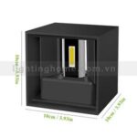 ĐÈN TƯỜNG NGOÀI TRỜI CHỈNH ĐƯỢC HƯỚNG SÁNG VNT-606 - Ảnh 3