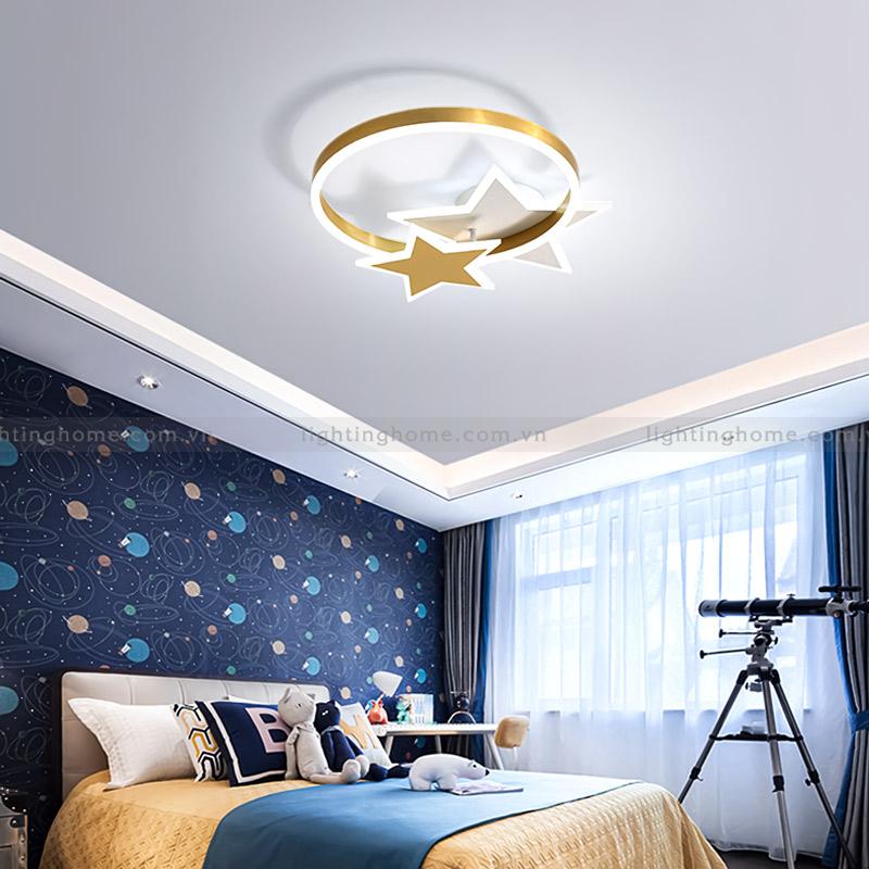 đèn ốp trần trang trí phòng ngủ cho bé MO-959-20 Đèn Mâm Ốp Trần Hiện Đại Hình Ngôi Sao MO-959-20 - Ảnh 1