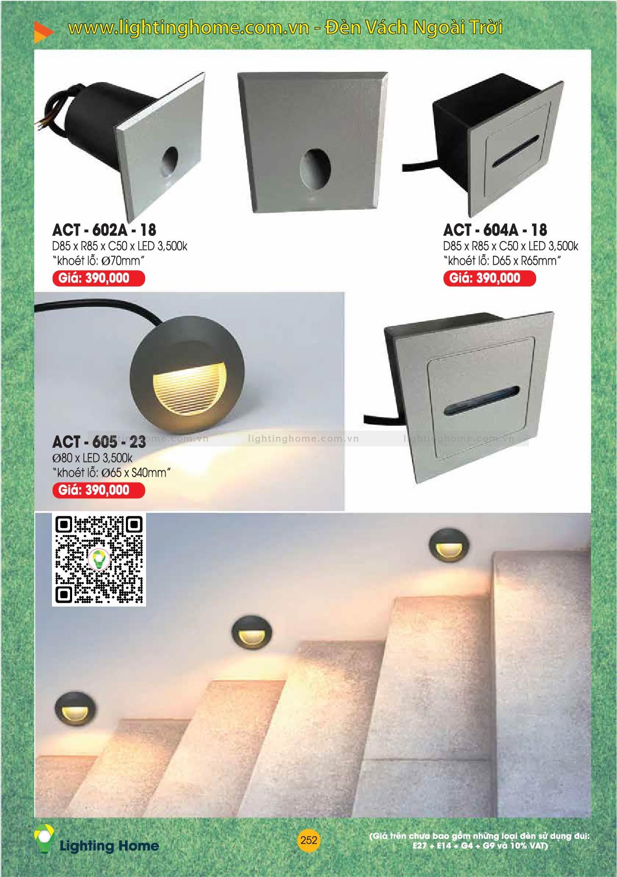 Đèn Vách Ngoài Trời Lighting Home VNT-ACT Den Vach Ngoai Troi Lighting Home ACT VNT 01