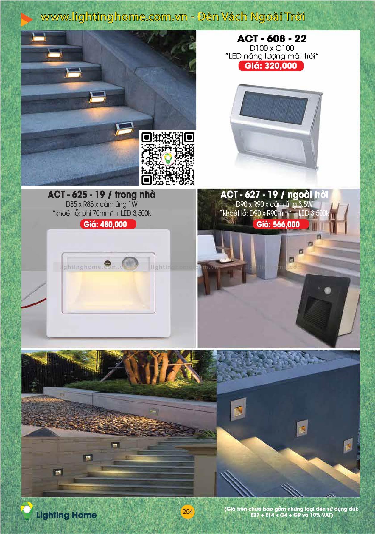 Đèn Vách Ngoài Trời Lighting Home VNT-ACT Den Vach Ngoai Troi Lighting Home ACT VNT 03