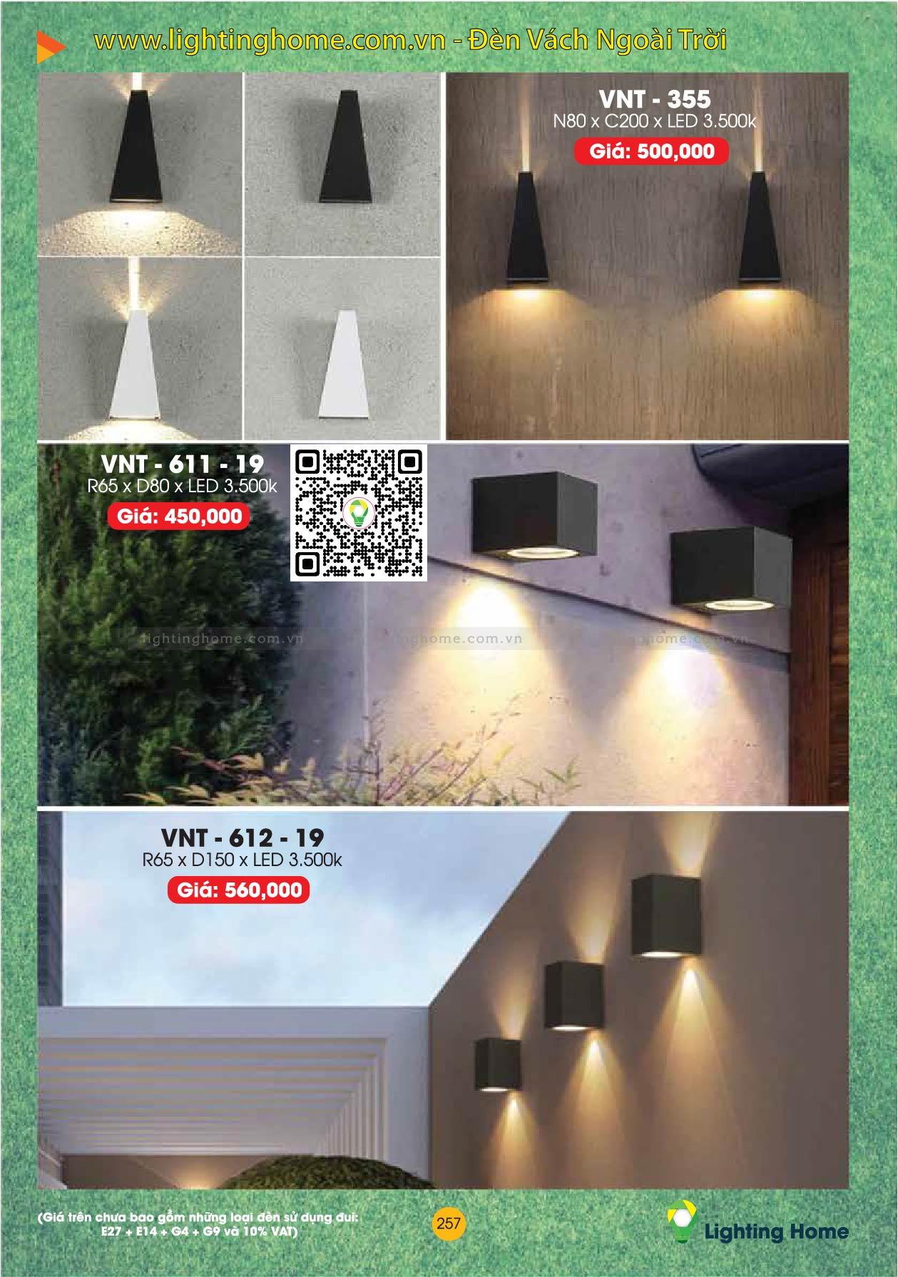 Đèn Vách Ngoài Trời Lighting Home VNT-ACT Den Vach Ngoai Troi Lighting Home ACT VNT 06