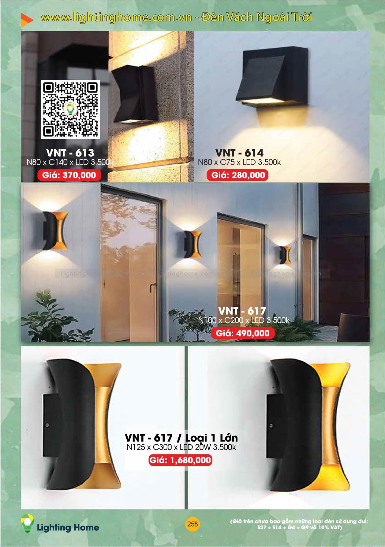 Đèn Vách Ngoài Trời Lighting Home VNT-ACT Den Vach Ngoai Troi Lighting Home ACT VNT 07
