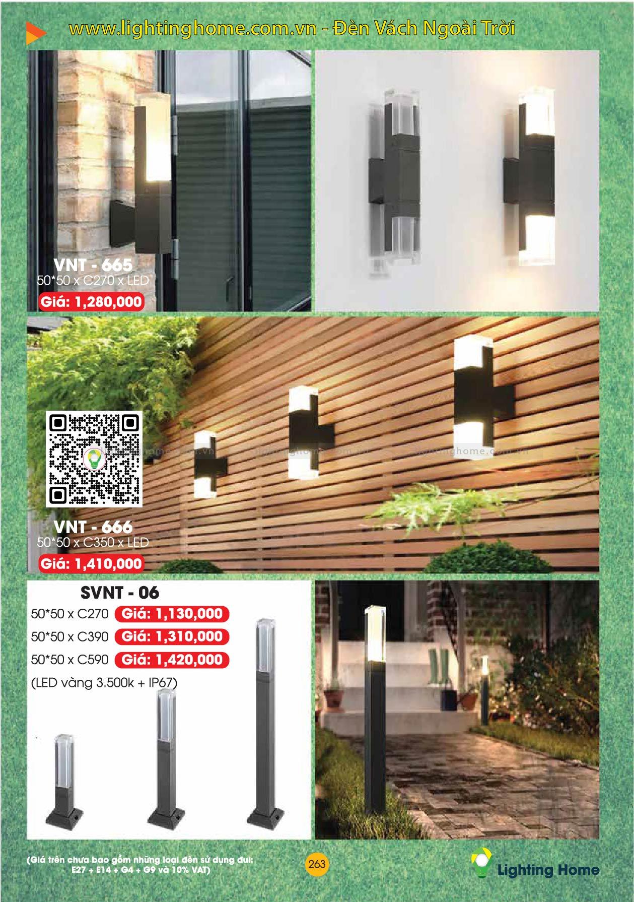 Đèn Vách Ngoài Trời Lighting Home VNT-ACT Den Vach Ngoai Troi Lighting Home ACT VNT 12
