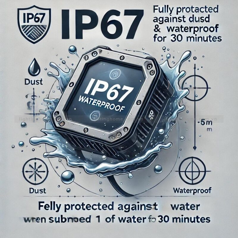 Đèn tường chống nước ngoài trời Lighting Home đạt tiêu chuẩn IP67 Lighting Home IP67