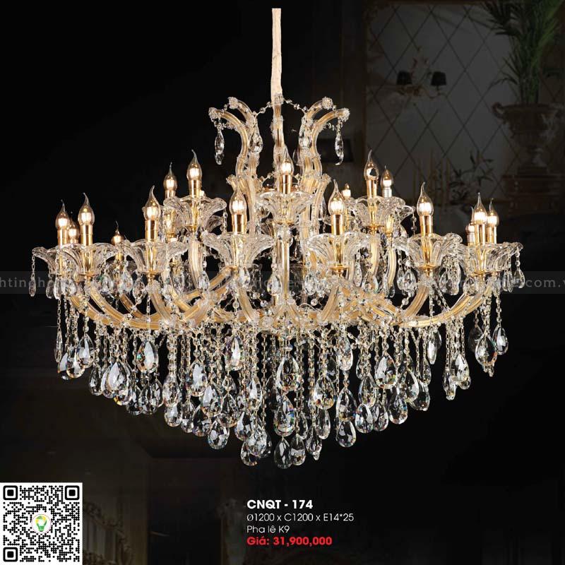 Đèn chùm pha lê Lightinghome CNQT-174 Đèn chùm pha lê Lightinghome CNQT-174
