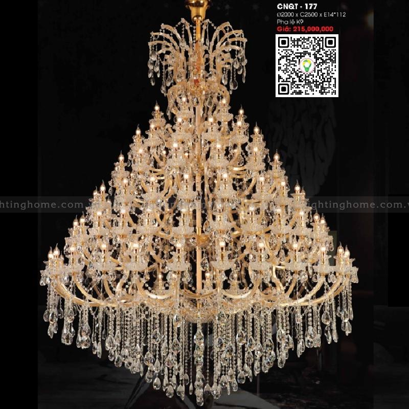 Đèn chùm pha lê Lightinghome CNQT-177 Đèn Chùm Pha Lê LightingHome CNQT-177