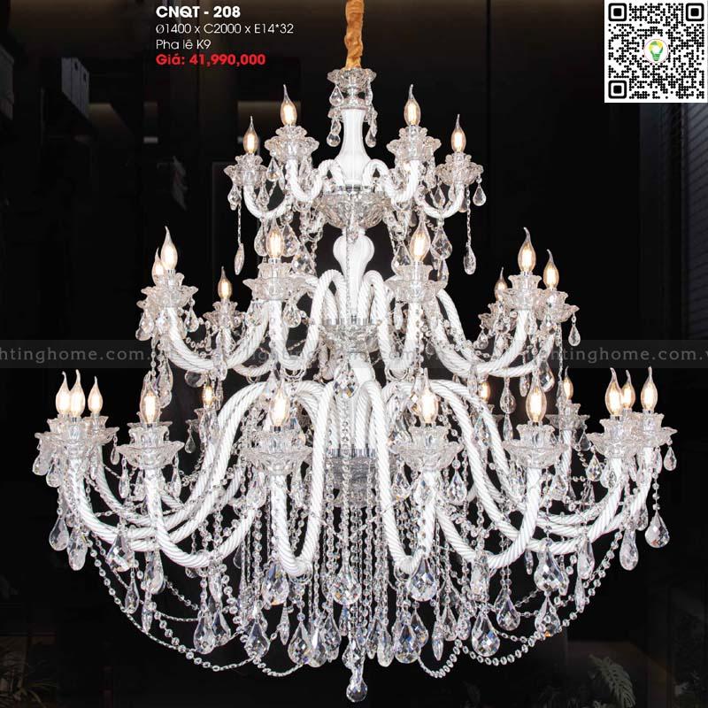 Đèn chùm pha lê Lightinghome CNQT-208 Đèn chùm pha lê Lightinghome CNQT-208