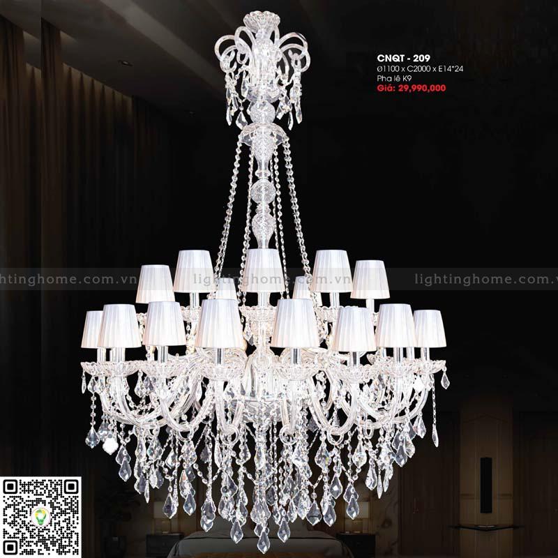 Đèn chùm pha lê Lightinghome CNQT-209 Đèn chùm pha lê Lightinghome CNQT-209