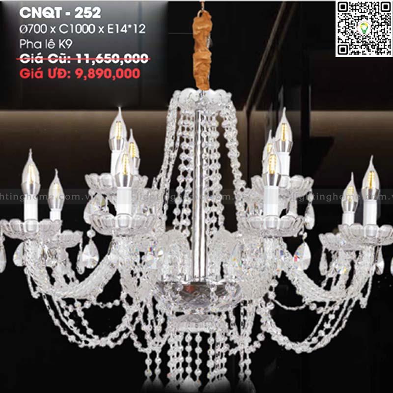 Đèn chùm pha lê Lightinghome CNQT-252 Đèn chùm pha lê Lightinghome CNQT-252