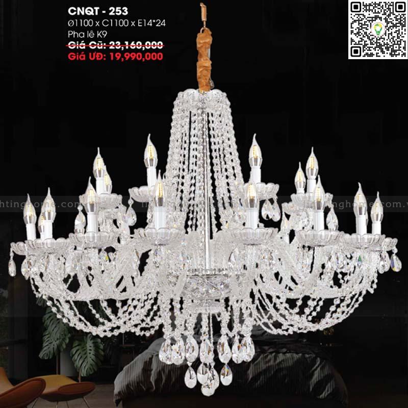 Đèn chùm pha lê Lightinghome CNQT-253 Đèn chùm pha lê Lightinghome CNQT-253