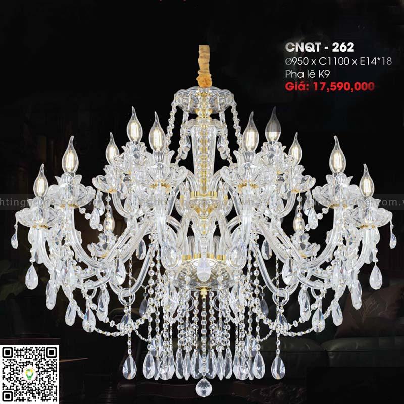 Đèn chùm pha lê Lightinghome CNQT-262 Đèn chùm pha lê Lightinghome CNQT-262