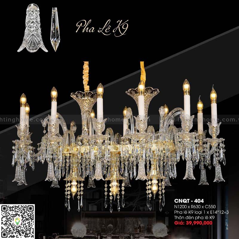 Đèn chùm pha lê Lightinghome CNQT-404 Đèn Chùm Pha Lê LightingHome CNQT-404