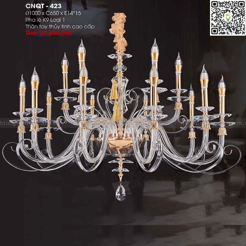 Đèn chùm pha lê Lightinghome CNQT-423 Đèn chùm pha lê Lightinghome CNQT-423