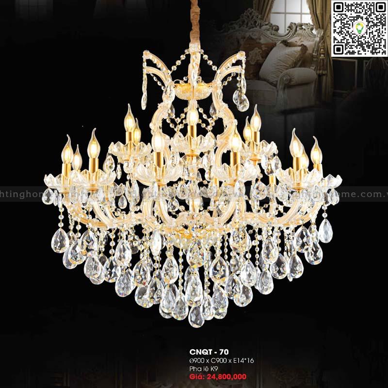 Đèn chùm pha lê Lightinghome CNQT-70 Đèn chùm pha lê Lightinghome CNQT-70
